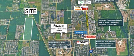 NWC 127th & Route 30, Plainfield, IL - Aerial map view - Image1