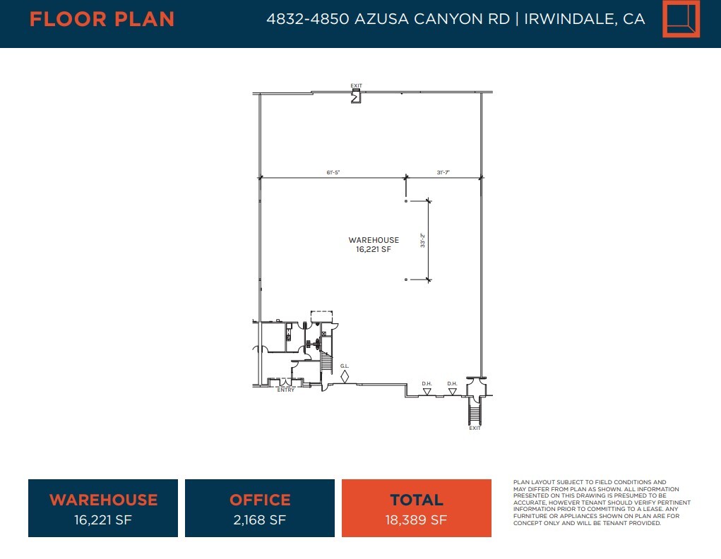 4832-4850 Azusa Canyon Rd, Irwindale, CA for lease Floor Plan- Image 1 of 1