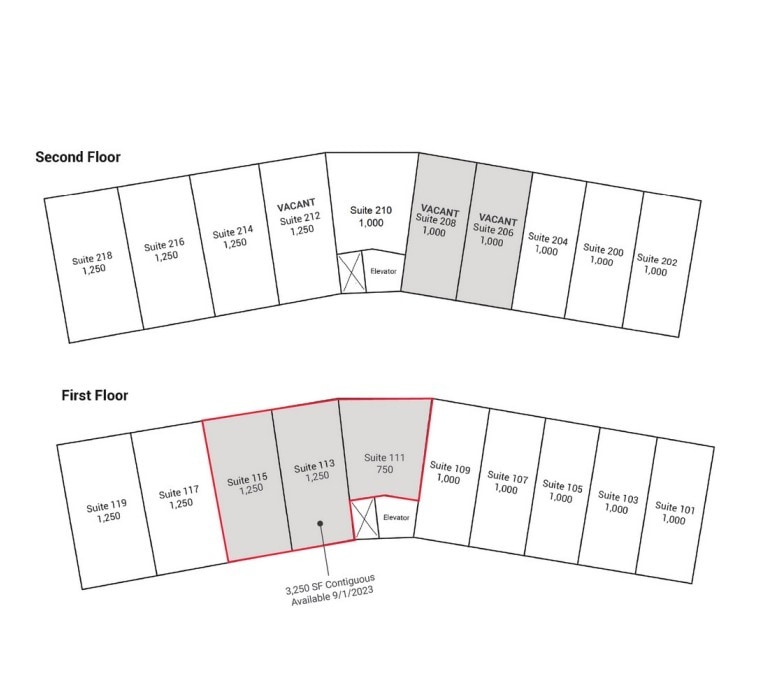 13035 Olive Blvd, Creve Coeur, MO for lease Floor Plan- Image 1 of 2