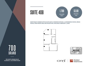 700 N Brand Blvd, Glendale, CA for lease Floor Plan- Image 1 of 1