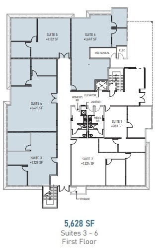 5665 Oberlin Dr, San Diego, CA 92121 - Unit 3-6 -  - Floor Plan - Image 1 of 1