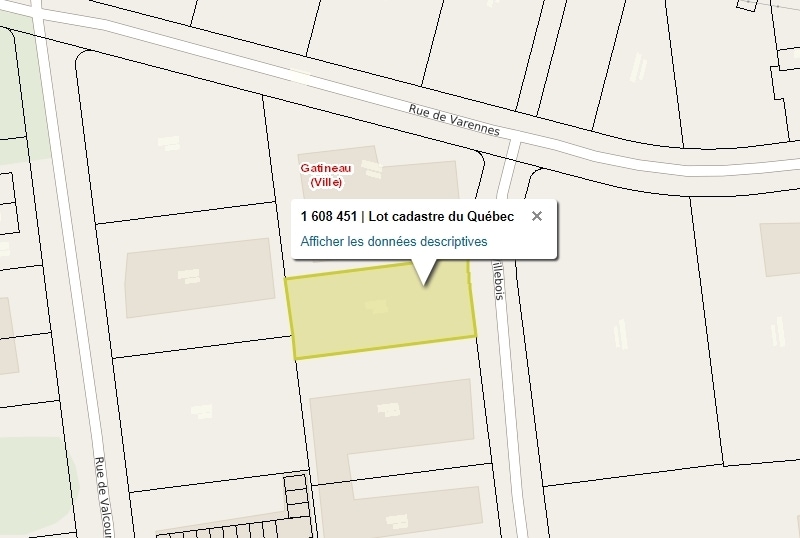 22 Rue de Varennes, Gatineau, QC for lease - Plat Map - Image 1 of 2