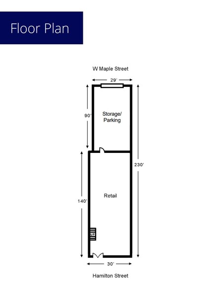 726 W Hamilton St, Allentown, PA for lease - Floor Plan - Image 2 of 2