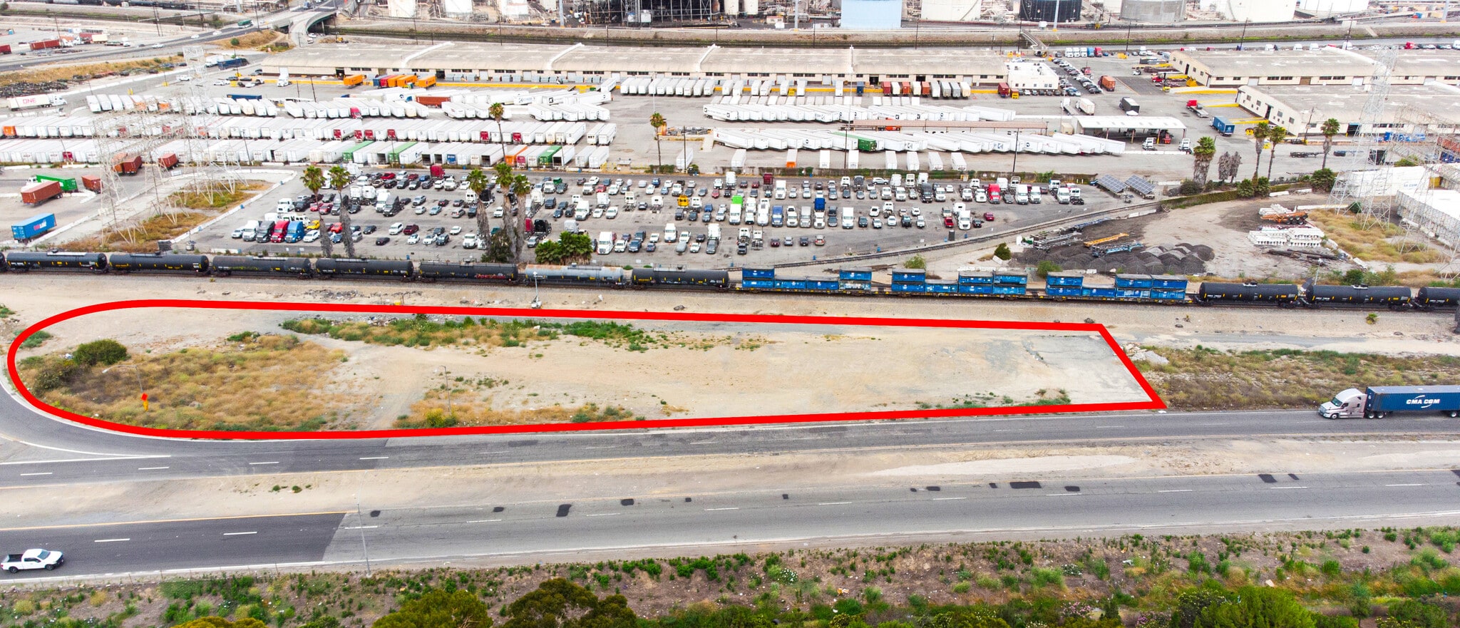 Land in Long Beach, CA for lease Aerial- Image 1 of 5
