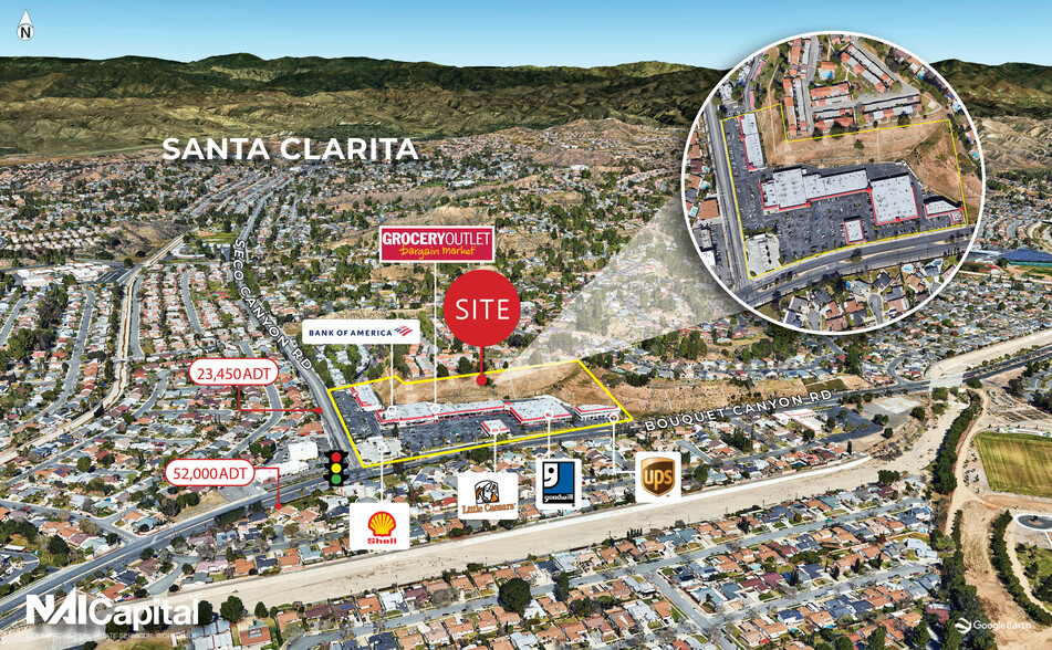 26801-26892 Bouquet Cyn, Santa Clarita, CA for lease - Aerial - Image 1 of 8