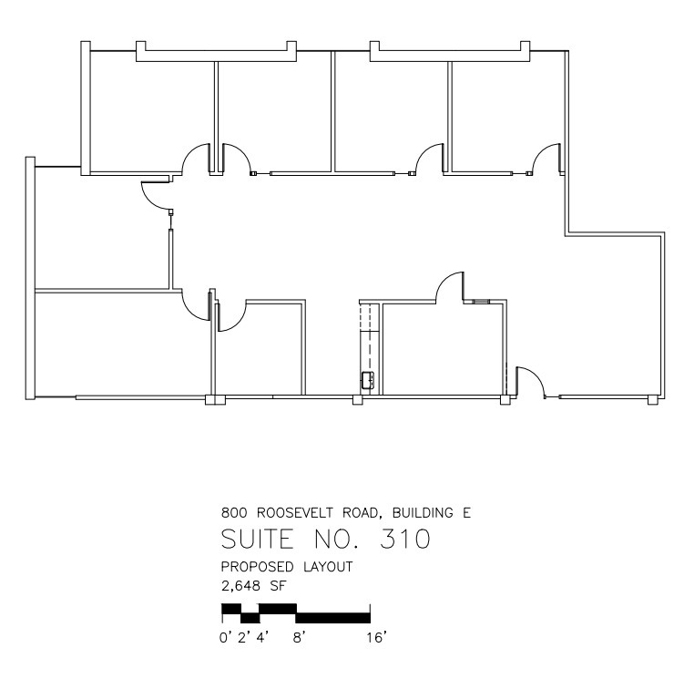 800 Roosevelt Rd, Glen Ellyn, IL for lease Floor Plan- Image 1 of 1