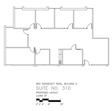 800 Roosevelt Rd, Glen Ellyn, IL for lease Floor Plan- Image 1 of 1