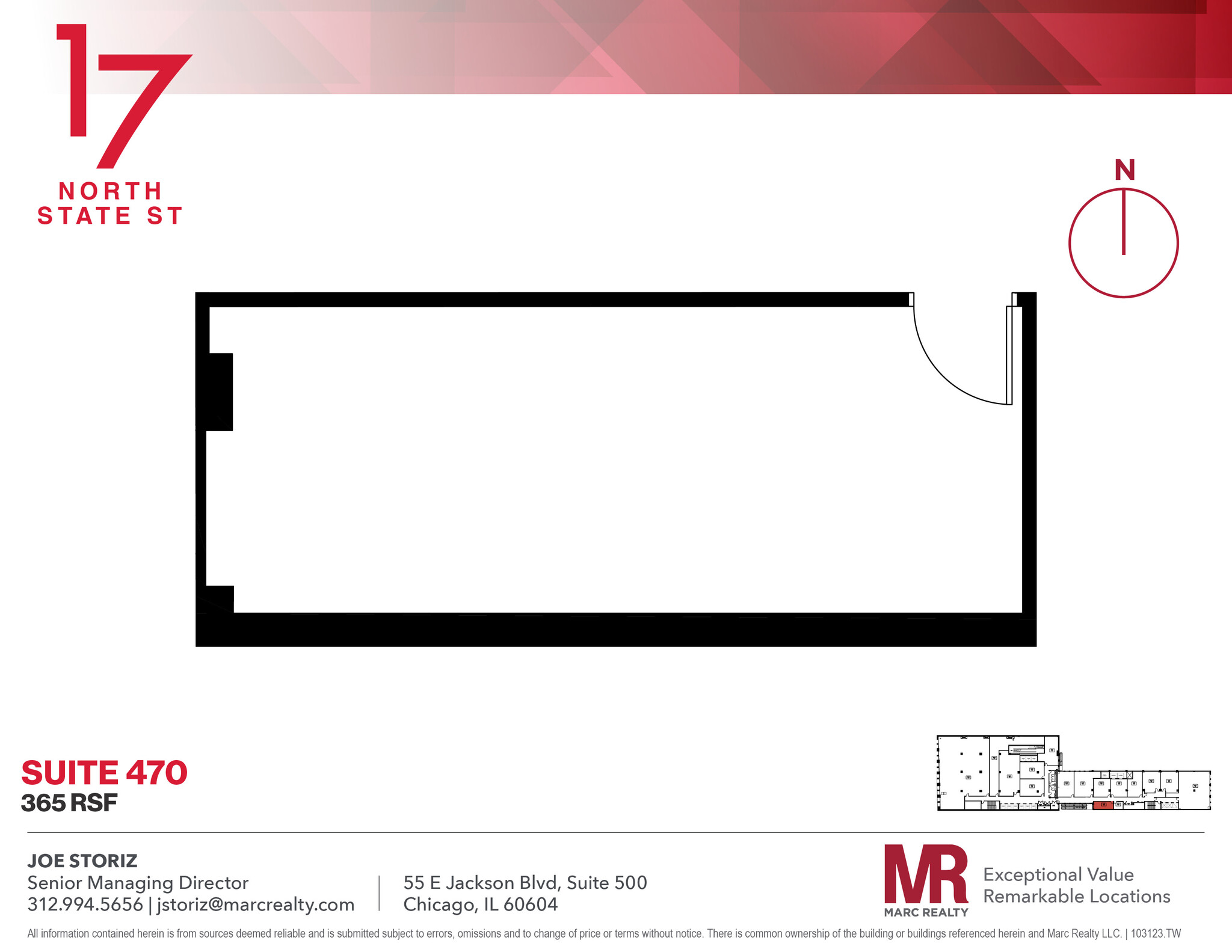 17 N State St, Chicago, IL for lease Floor Plan- Image 1 of 3