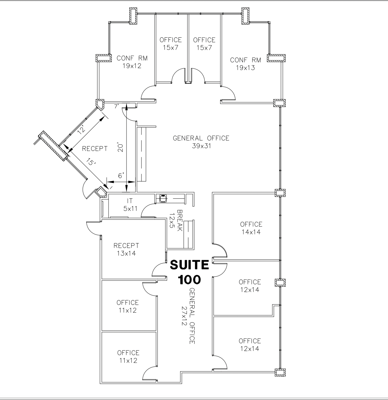 17400 N Dallas Pky, Dallas, TX for lease Floor Plan- Image 1 of 2