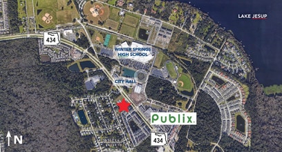 1135 E State Road 434, Winter Springs, FL - AERIAL  map view