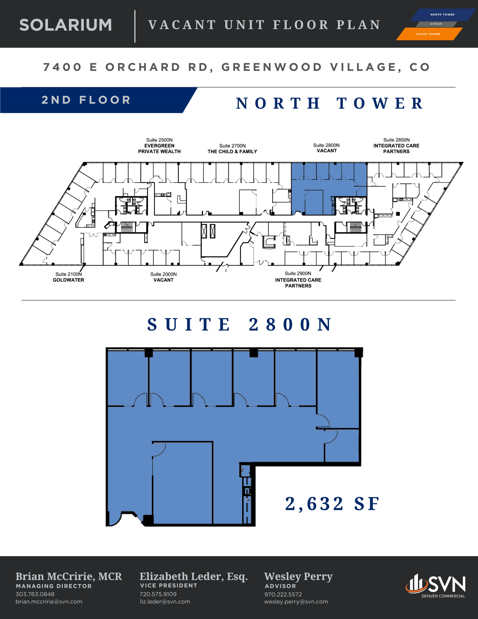 7400 E Orchard Rd, Greenwood Village, CO for lease Floor Plan- Image 1 of 1