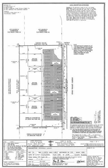 1904 W Pensacola St, Tallahassee, FL for lease - Site Plan - Image 2 of 6