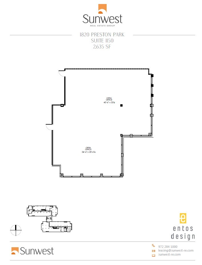 1800 Preston Park Blvd, Plano, TX for lease Floor Plan- Image 1 of 2