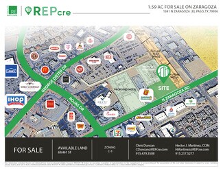 More details for 1341 N Zaragosa Rd, El Paso, TX - Land for Sale