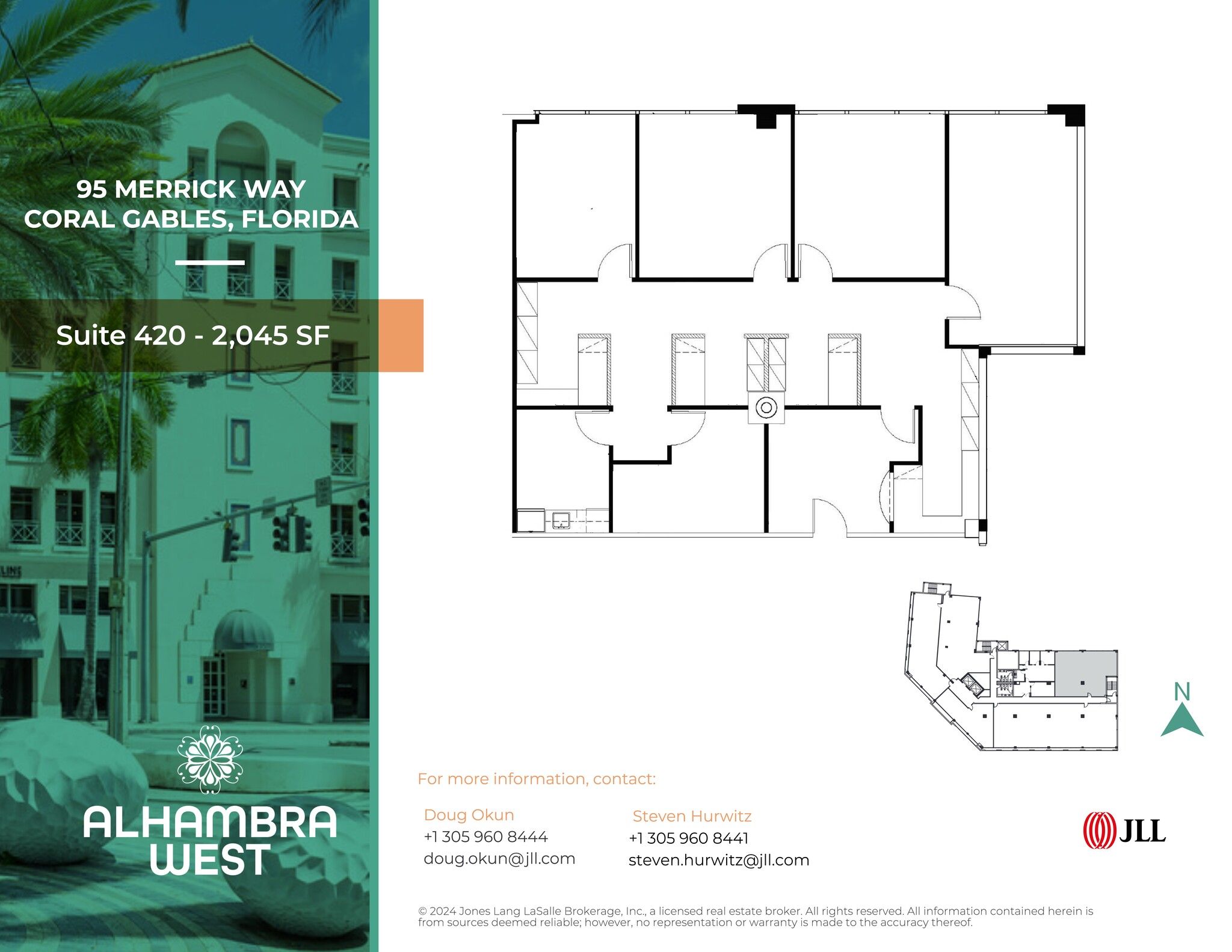 95 Merrick Way, Coral Gables, FL for lease Site Plan- Image 1 of 1