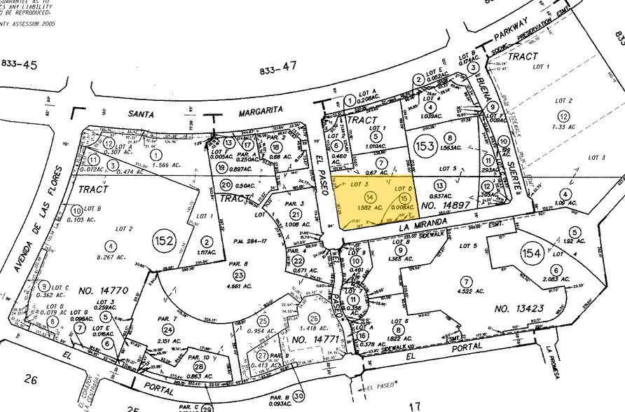 22032 El Paseo, Rancho Santa Margarita, CA for lease - Plat Map - Image 2 of 6