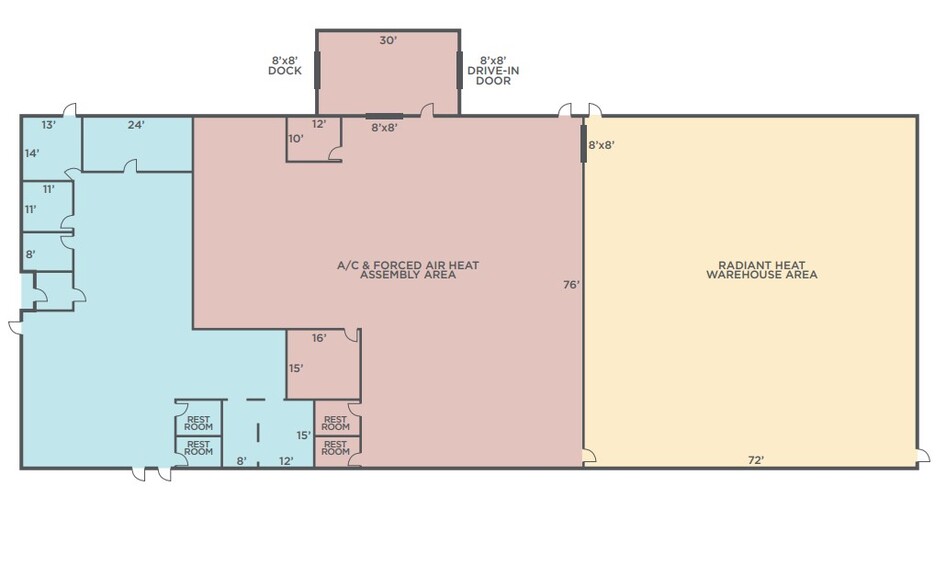 561 Ternes Ln, Elyria, OH for lease - Floor Plan - Image 2 of 9