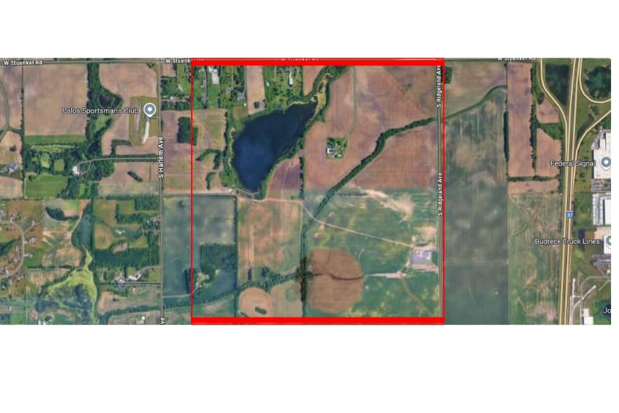 S Ridgeland Ave, Monee, IL for sale - Aerial - Image 2 of 2