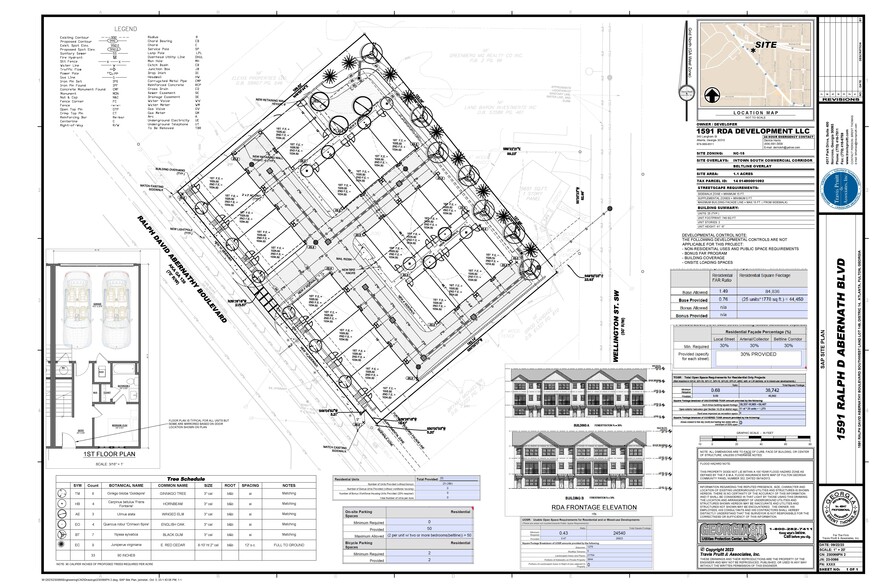 1591 RALPH DAVID ABERNATHY SW blvd, Atlanta, GA for sale - Site Plan - Image 1 of 3