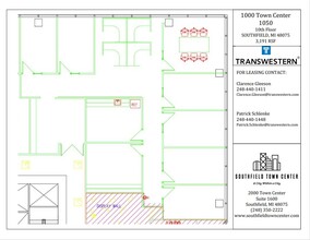 1000-4000 Town Center, Southfield, MI for lease Floor Plan- Image 2 of 2