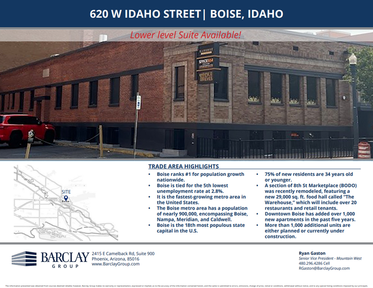 620 W Idaho St, Boise, ID for lease - Building Photo - Image 1 of 9