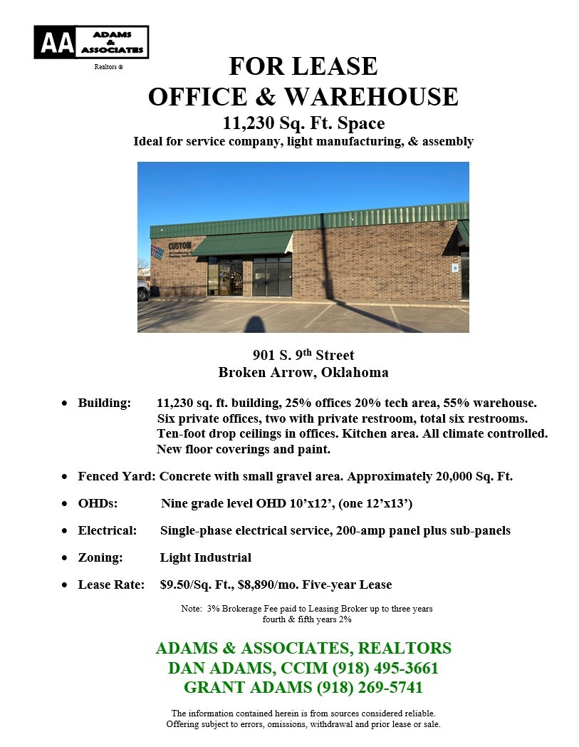 901-905 S 9th St, Broken Arrow, OK for lease Other- Image 1 of 1