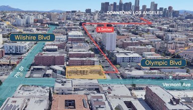 730-732 S Vermont Ave, Los Angeles, CA - Aerial  map view