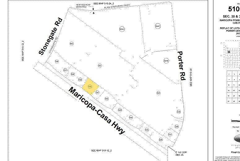 41940 W Maricopa-Casa Grande Hwy, Maricopa, AZ for lease - Plat Map - Image 2 of 5