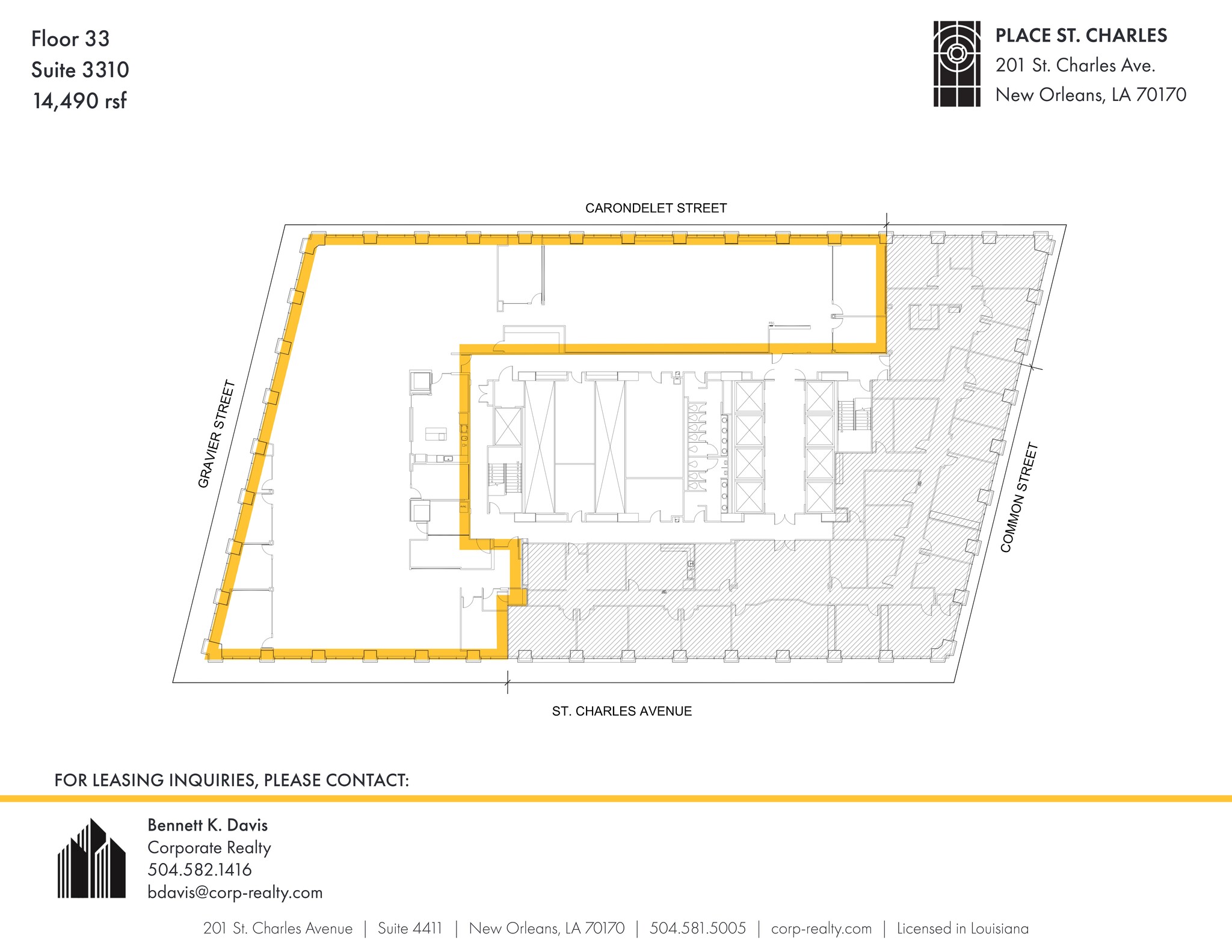 201 St. Charles Ave, New Orleans, LA for lease Site Plan- Image 1 of 1