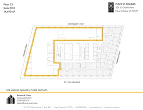 201 St. Charles Ave, New Orleans, LA for lease Site Plan- Image 1 of 1