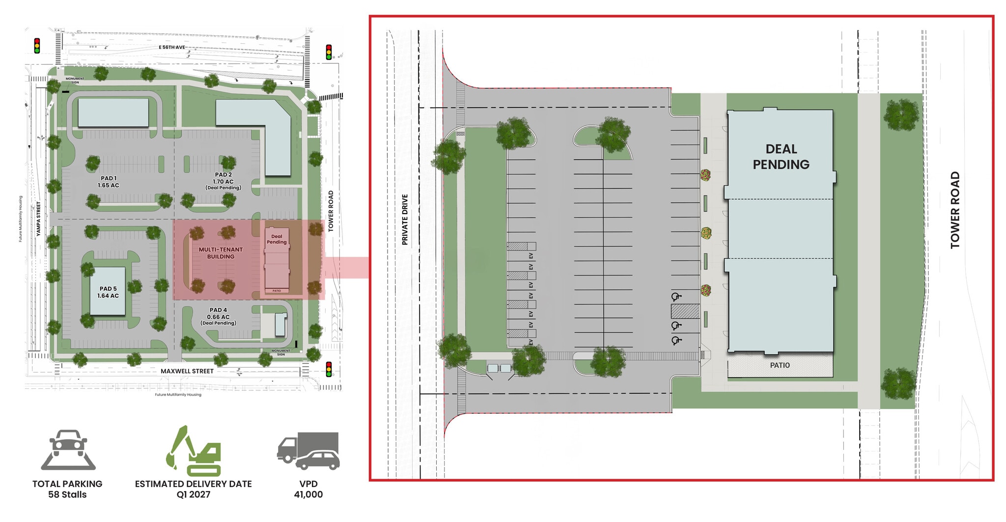 E 56th Ave & Tower Rd, Denver, CO for lease Site Plan- Image 1 of 2