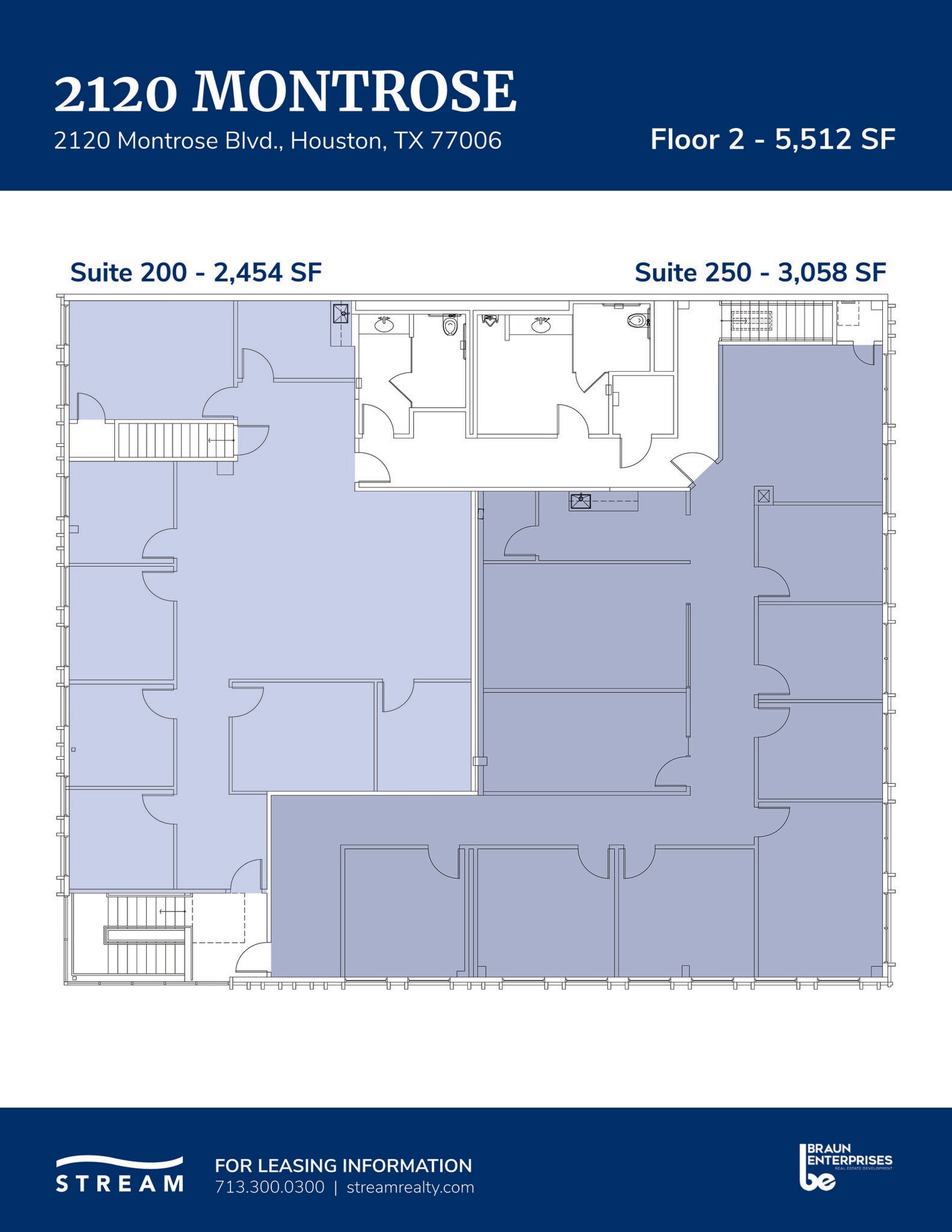 2120 Montrose Blvd, Houston, TX for lease Floor Plan- Image 1 of 1