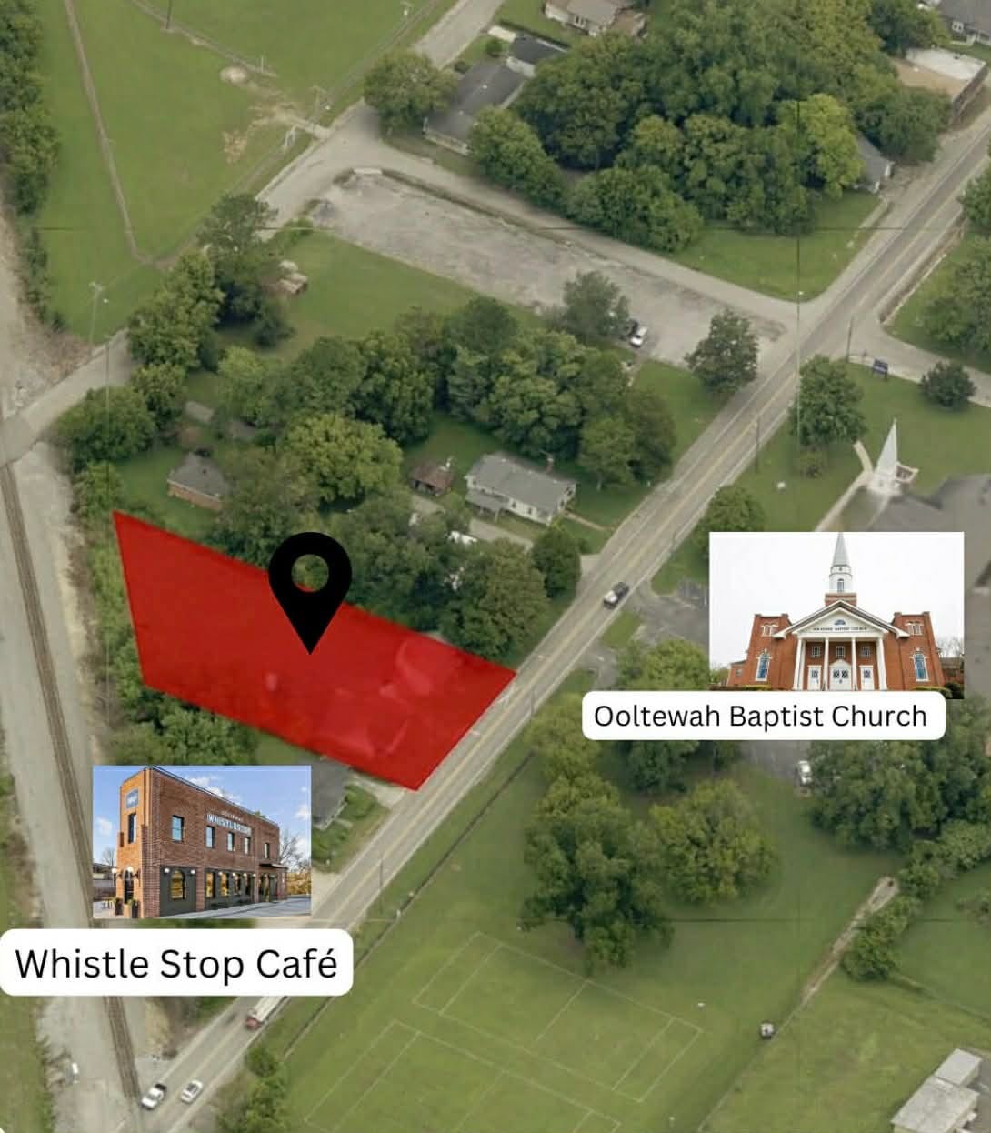 5509 Main St, Ooltewah, TN for sale Aerial- Image 1 of 3