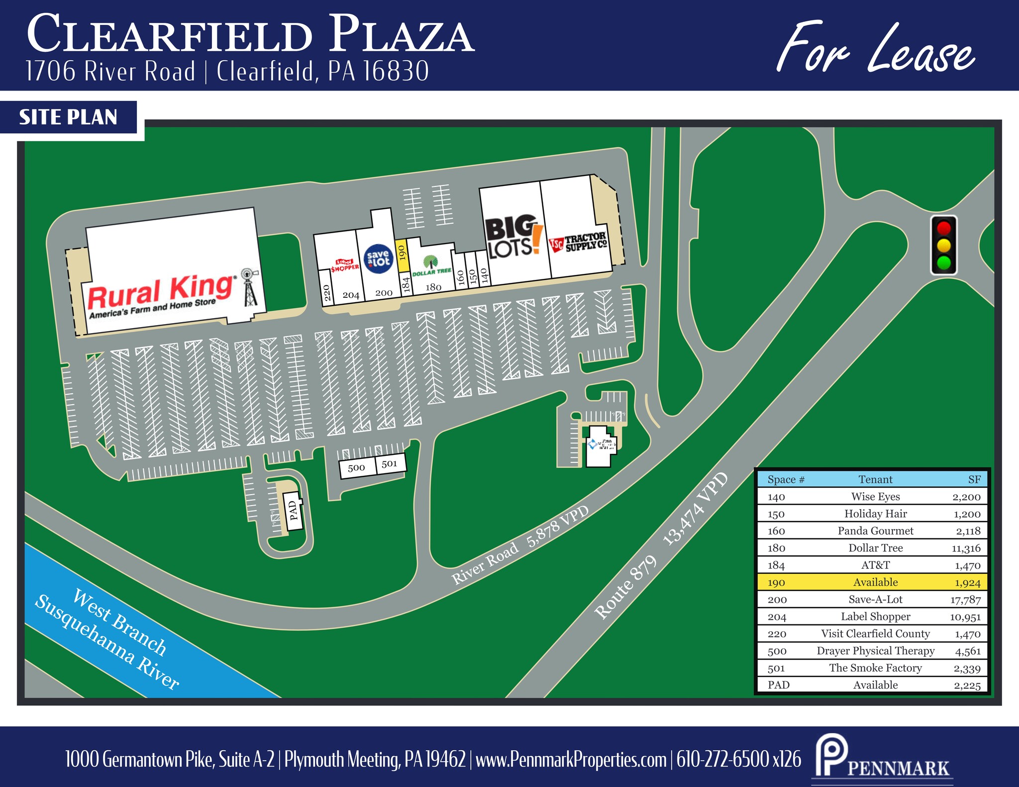 1682-1900 River Rd, Clearfield, PA for lease Site Plan- Image 1 of 1