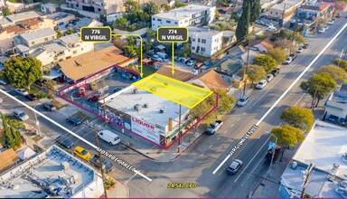 774-780 N Virgil Ave, Los Angeles, CA - aerial  map view - Image1