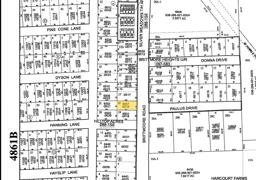 6507 Brittmoore Rd, Houston, TX for sale - Plat Map - Image 1 of 1