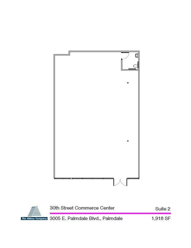 3005 E Palmdale Blvd, Palmdale, CA for lease Floor Plan- Image 1 of 1