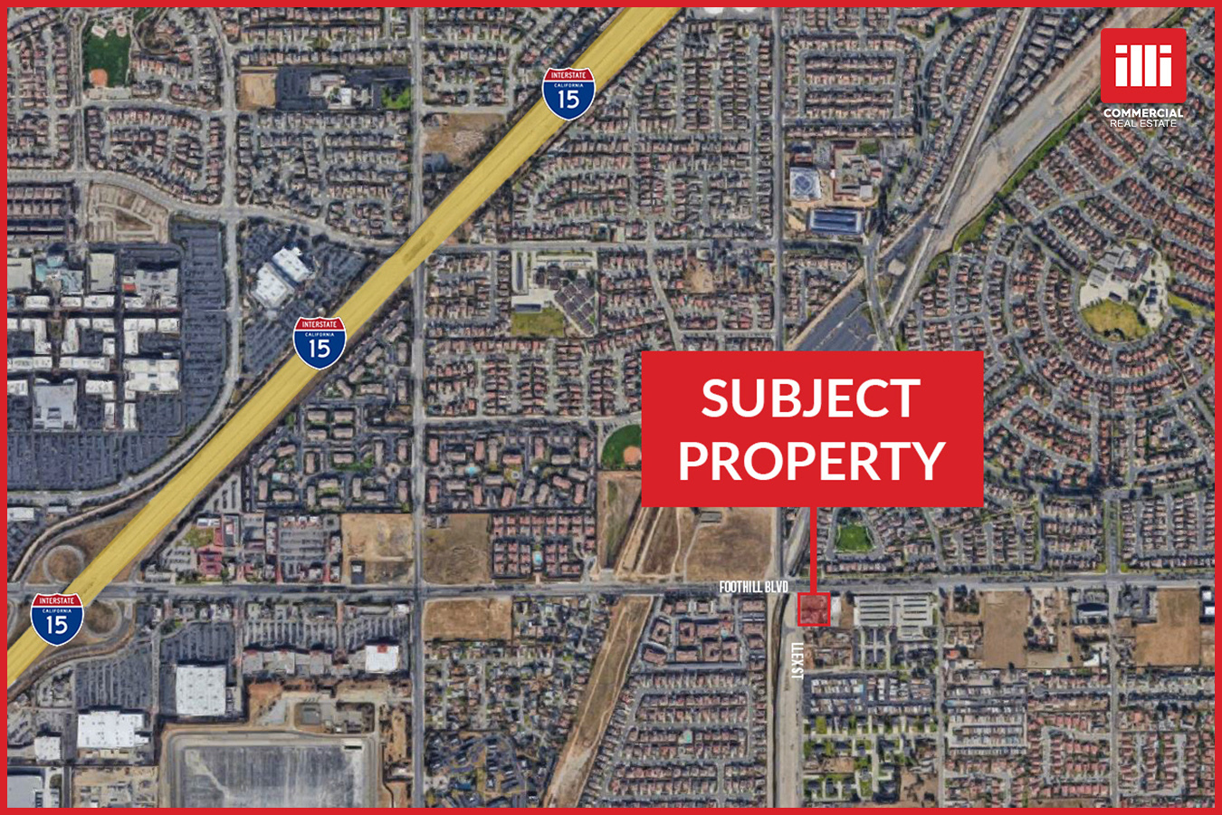 13351 Foothill Blvd, Fontana, CA for sale Aerial- Image 1 of 3