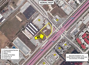 IH 35 and Wonderworld Dr, San Marcos, TX - aerial  map view - Image1