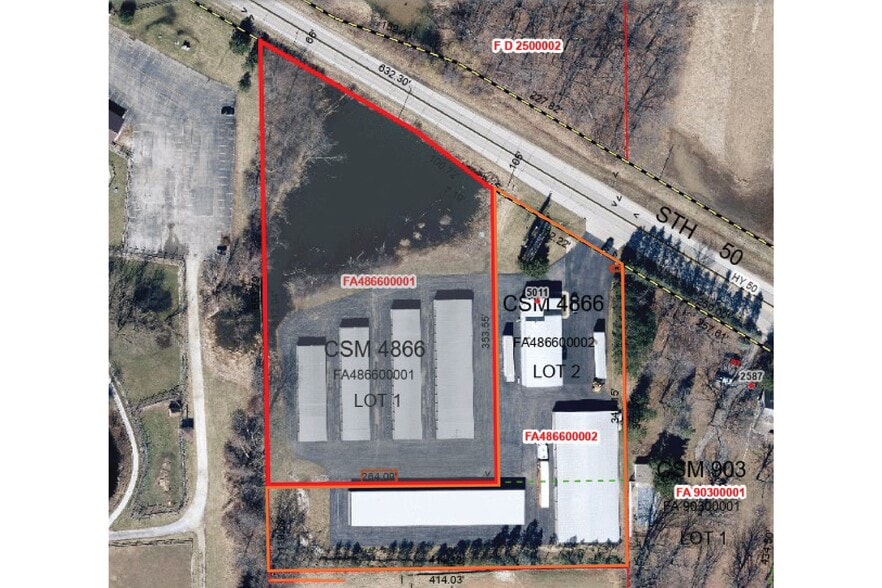 5011 Highway 50, Delavan, WI for sale - Plat Map - Image 2 of 5