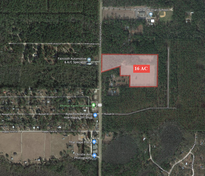 1475 Crawfordville Hwy, Crawfordville, FL for sale - Aerial - Image 1 of 2