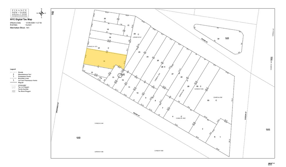 317-319 Greenwich St, New York, NY for sale - Plat Map - Image 1 of 1