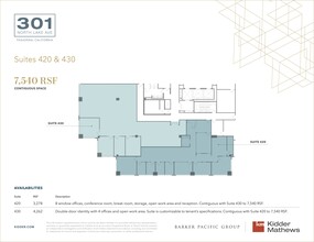 301 N Lake Ave, Pasadena, CA for lease Floor Plan- Image 1 of 1