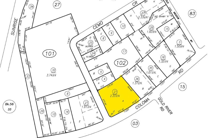 11251 Coloma Rd, Gold River, CA for lease - Plat Map - Image 2 of 21