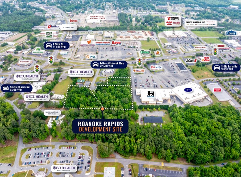 Office Park Dr, Roanoke Rapids, NC for sale - Aerial - Image 3 of 4