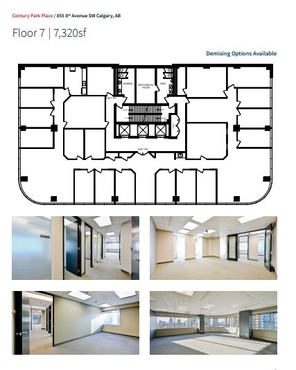 855 8th Ave SW, Calgary, AB for lease Floor Plan- Image 1 of 1