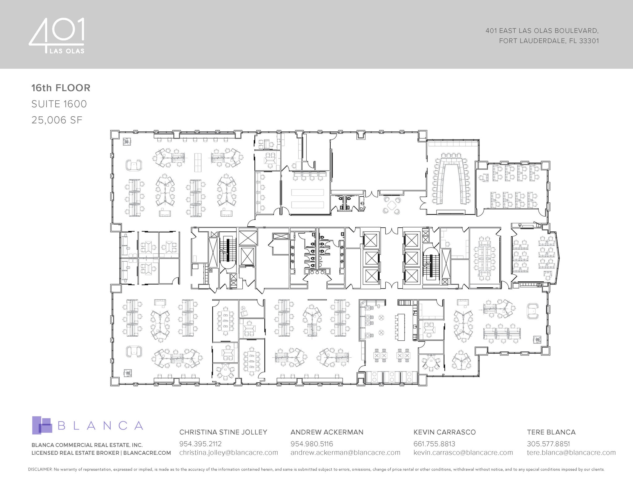 401 E Las Olas Blvd, Fort Lauderdale, FL for lease Floor Plan- Image 1 of 1