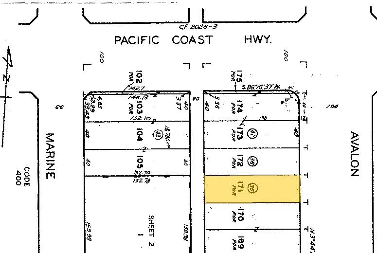 1363-1367 N Avalon Blvd, Wilmington, CA for lease - Plat Map - Image 2 of 3