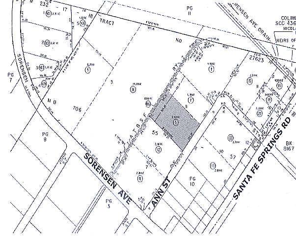 9445 Ann St, Santa Fe Springs, CA for lease - Plat Map - Image 2 of 8