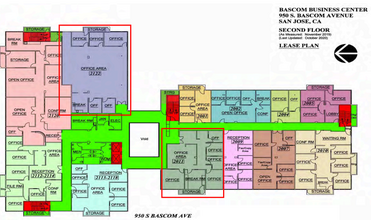 950 S Bascom Ave, San Jose, CA for lease Floor Plan- Image 1 of 1